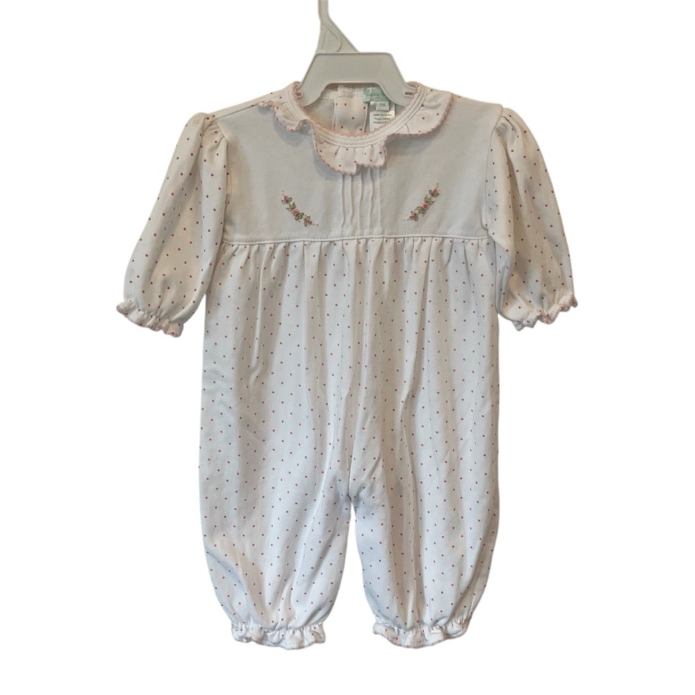 White Polka Dot Kids One Piece